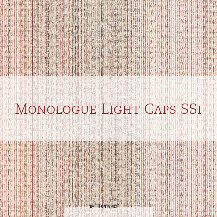 Monologue Light Caps SSi example